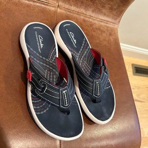 Flip flops Clarks Navy sporty 8.5